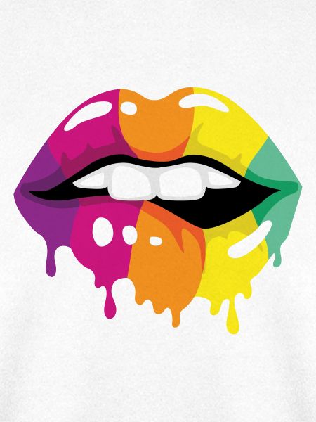 Farbige Lippen