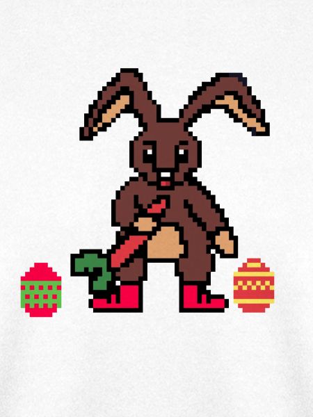 Niedlicher Osterhäschen Pixelart