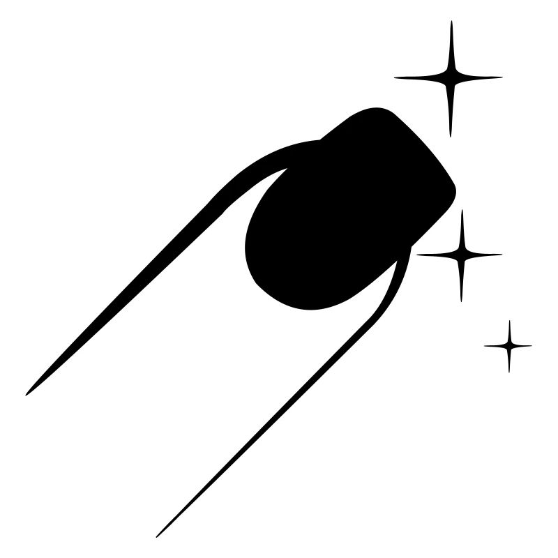 Logo de pédicure de vernis à ongles