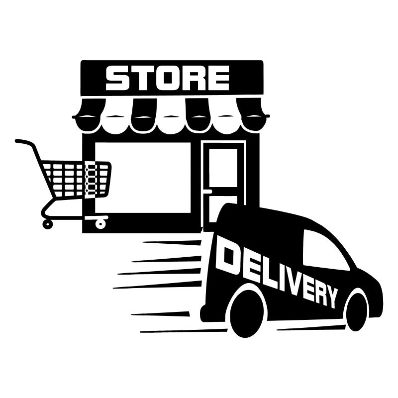 Online-Shop und Lieferung mit