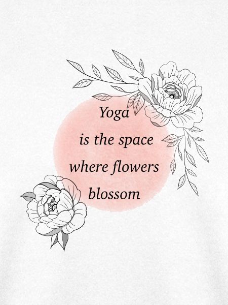 Yoga Raum Blüten erwachen