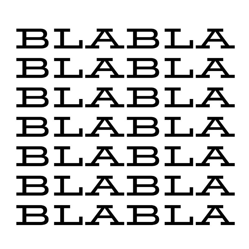 "Blabla" Saying