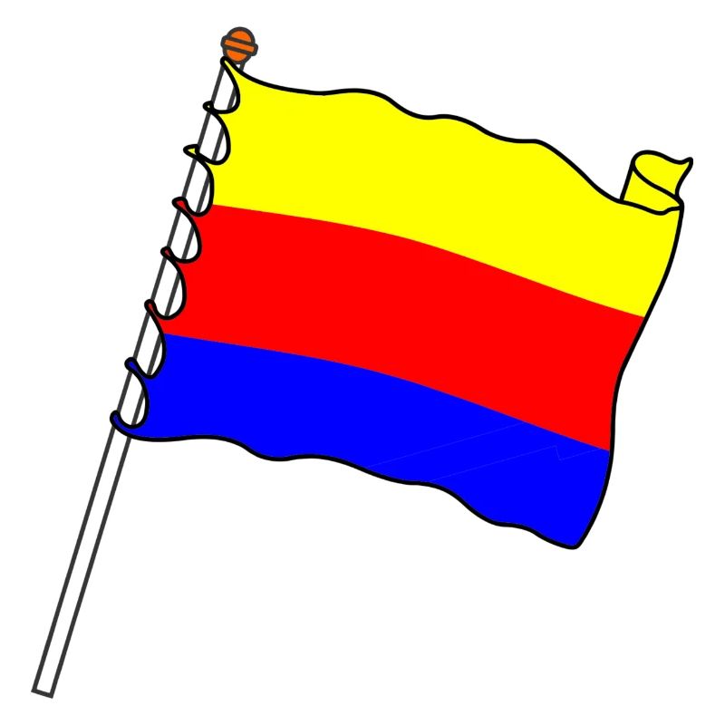 Drapeau du drapeau de la province de Hollande-Septentrionale