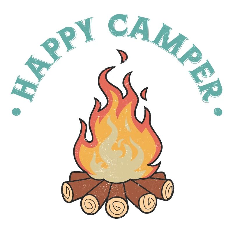 Glücklicher Camper