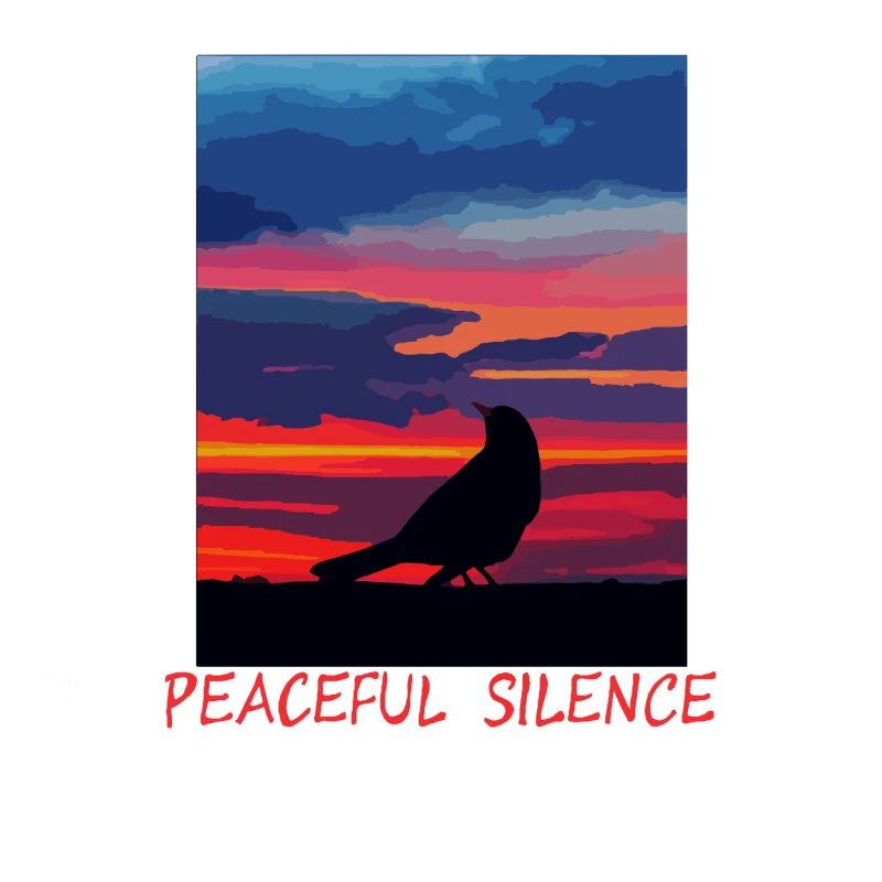 Vogel am Abendhimmel Frieden