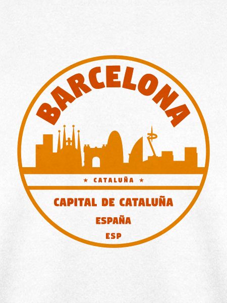 Barcelona Skyline Emblem