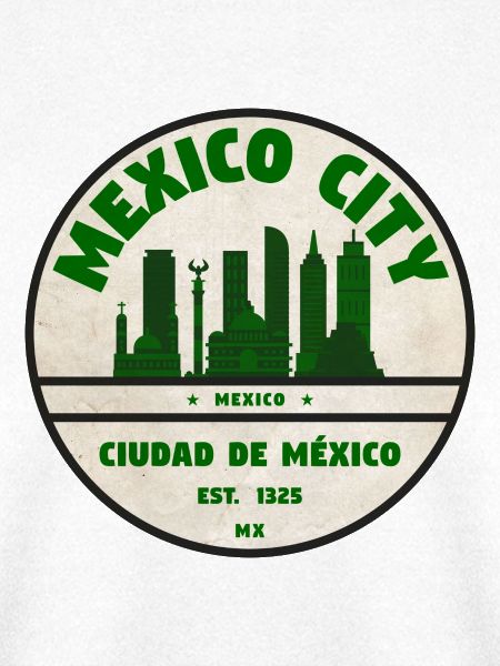 Mexiko-Stadt Skyline Emblem