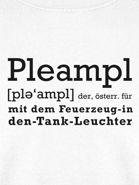 Pleampl - österreichisch - Bleampl, Dialekt