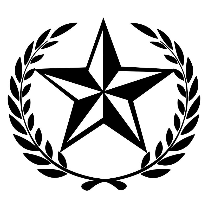 Star in laurel wreath