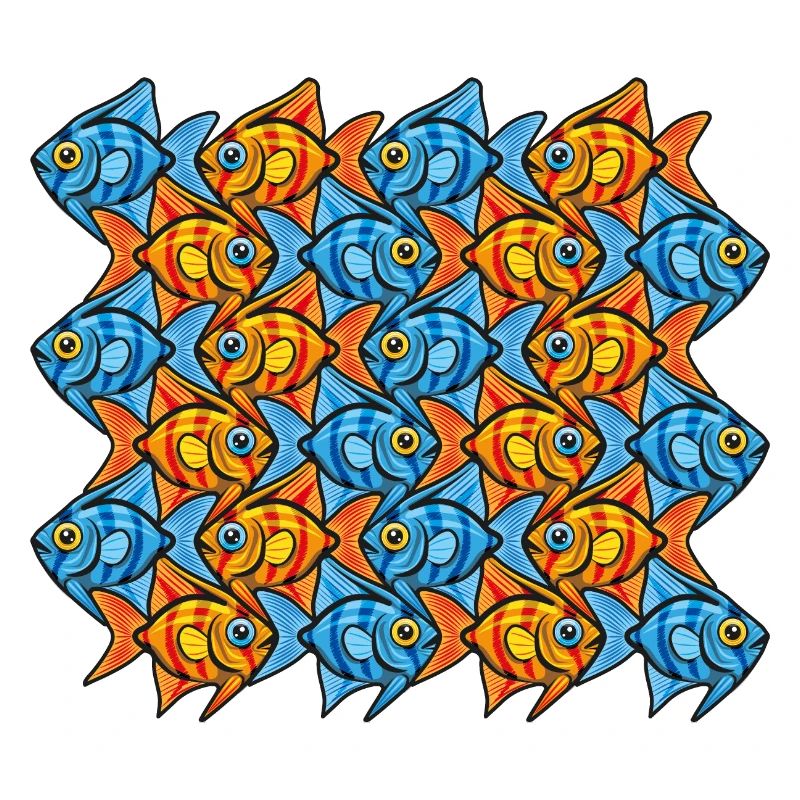 Kaiserfisch-Tessellation