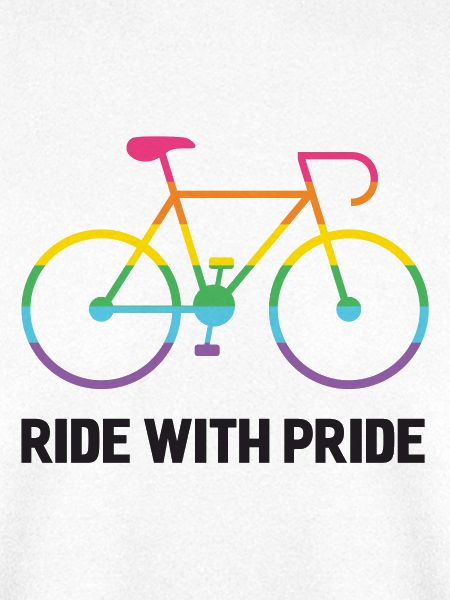LGBTQ-Radfahrer - Fahre mit Stolz