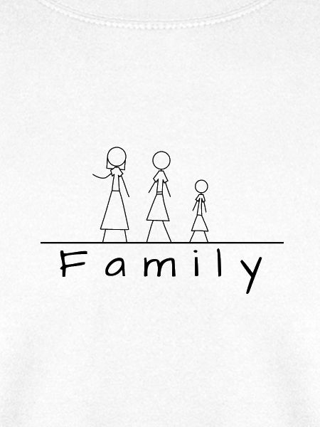 Stick figure family