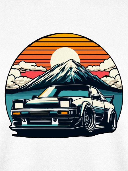 JDM-Auto Japanische Retro-Autorenn-Drift-Legende