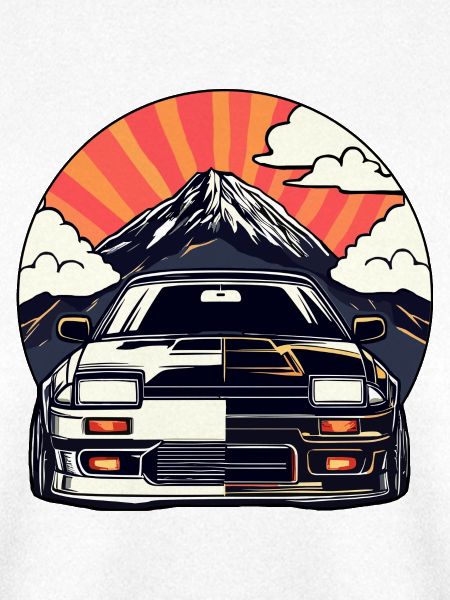 JDM-Auto Japanische Retro-Autorenn-Drift-Legende