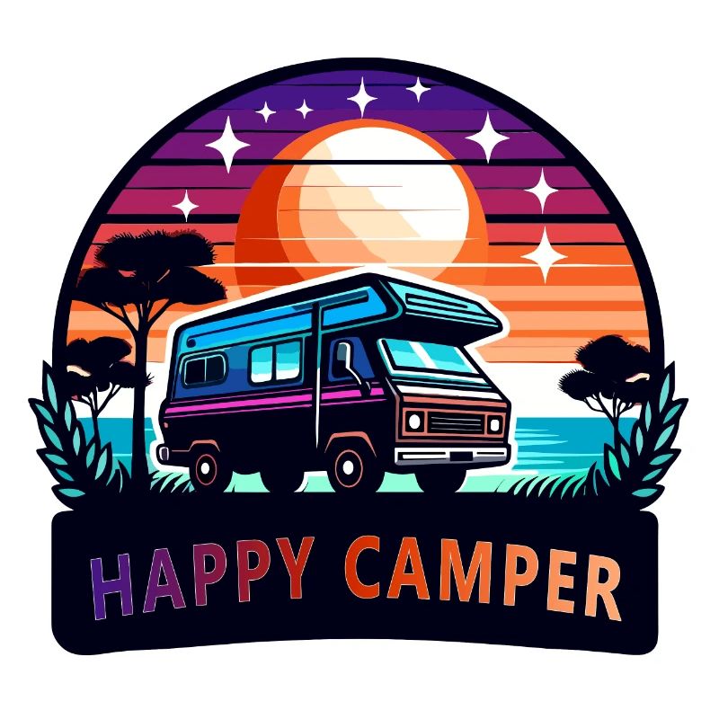 Sunset Happy Camper Van