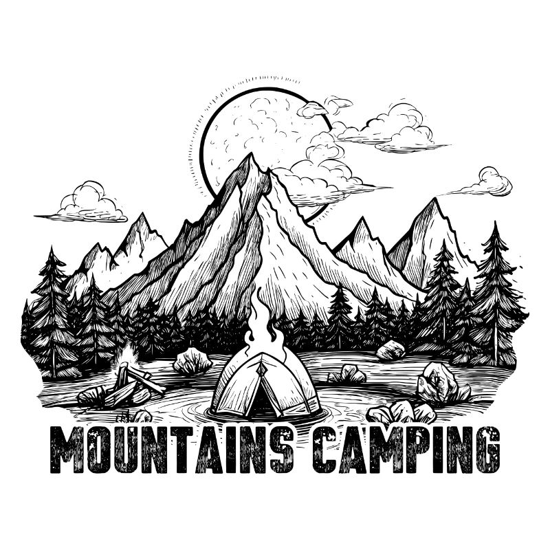 Camping in den Bergen