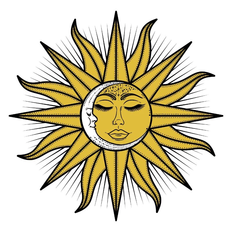 Le soleil et la lune endormis