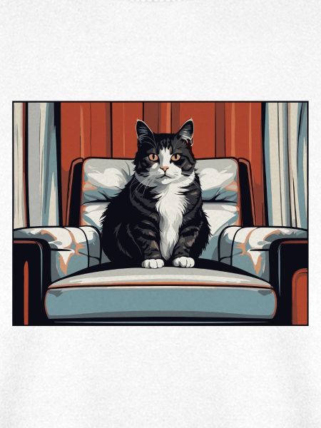 Katze auf Sessel