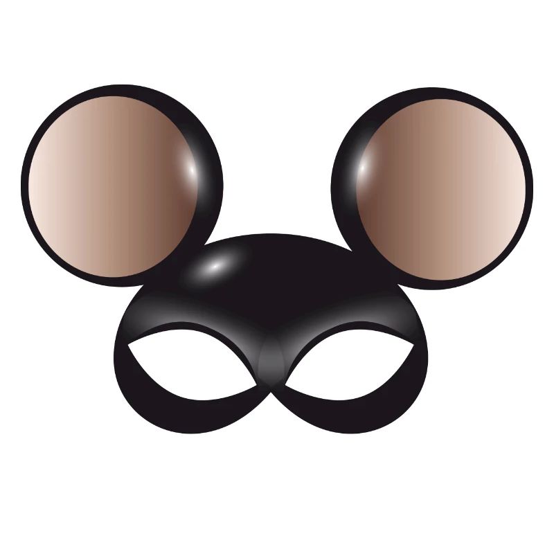 mysterious mouse mask with big mouse ears