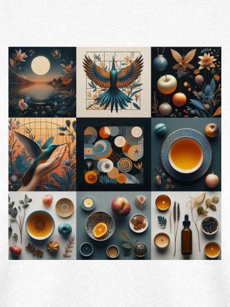 Collage, Natur und Leben