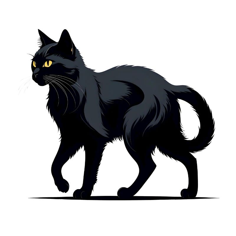 Nachtkater Silhouette