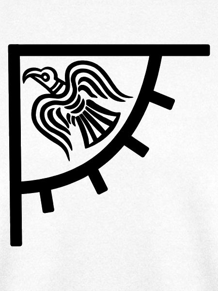 Wikingerflagge Ecke Rabe