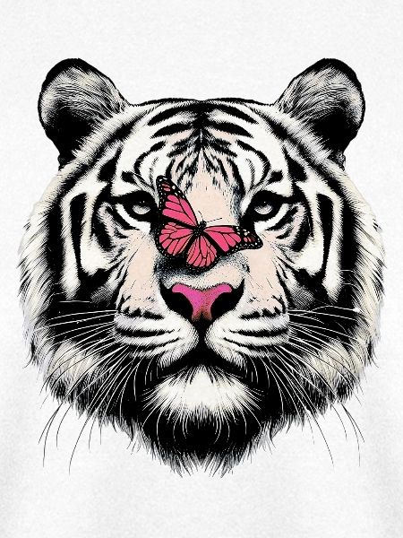 Tiger und Schmetterling
