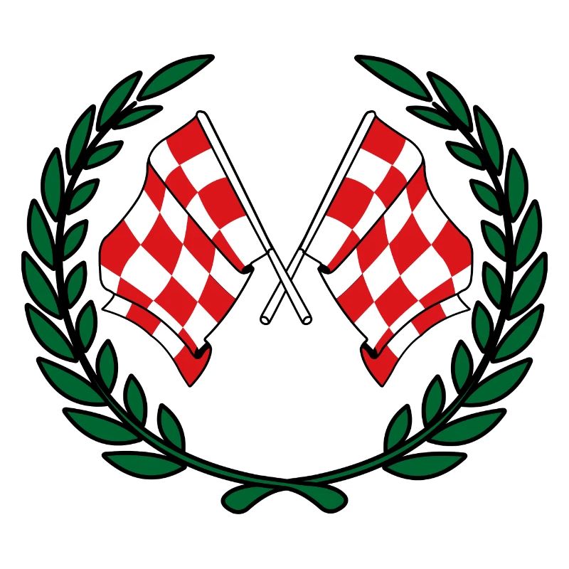 Flaggen der Provinz Nordbrabant mit Lorbeerkranz