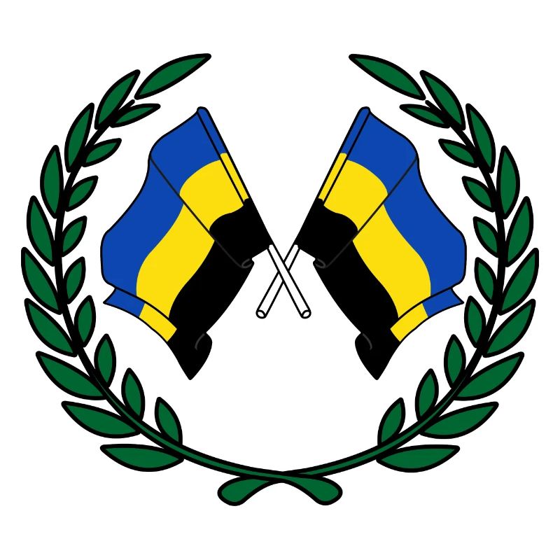 Couronne de laurier des drapeaux de la province de Gueldre