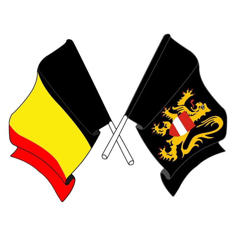 Flagge von Belgien Flämisch-Brabant