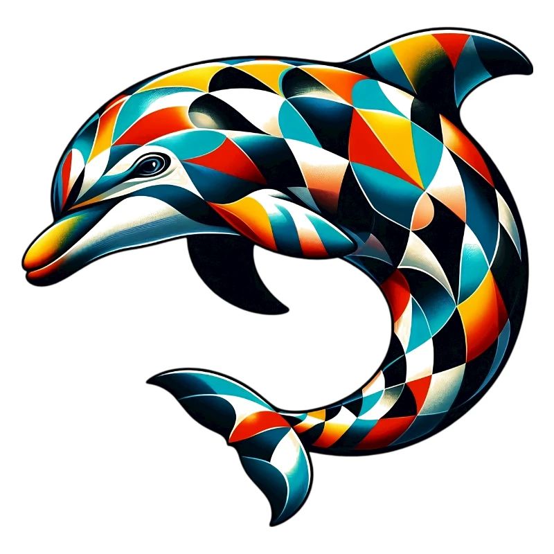 Dauphin arlequin