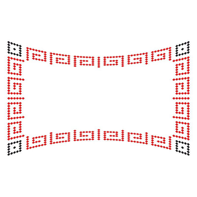 Frame pattern red