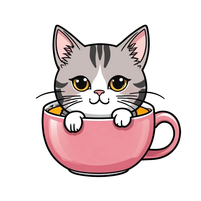 Katze in Tasse