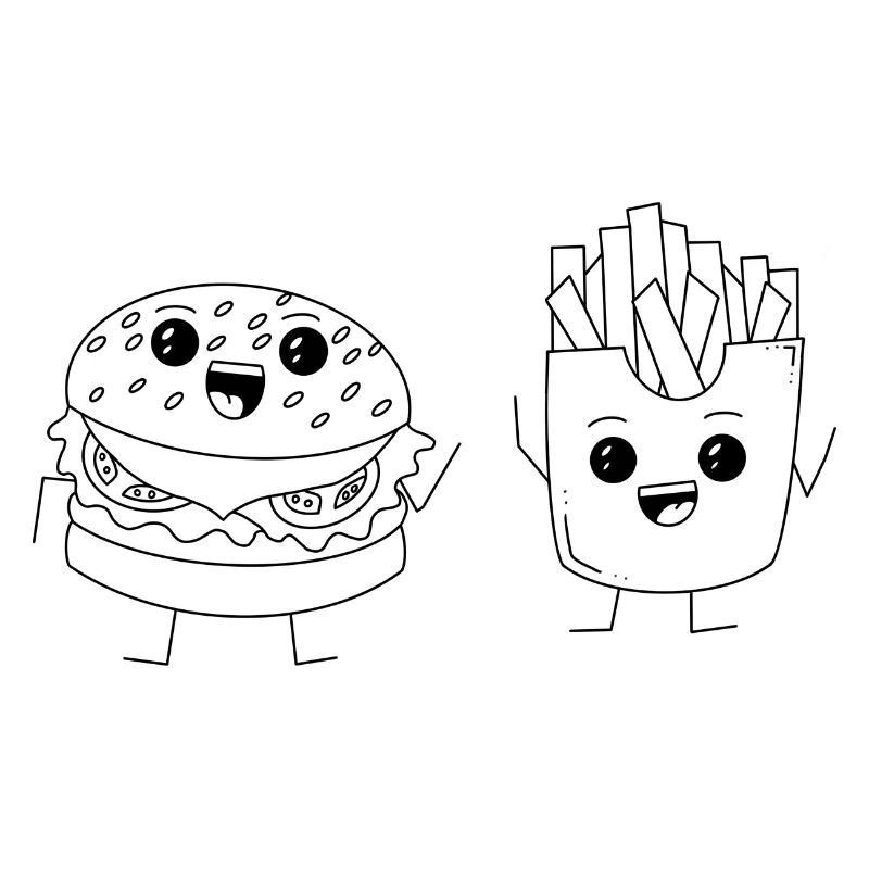 Burger & Fries 1