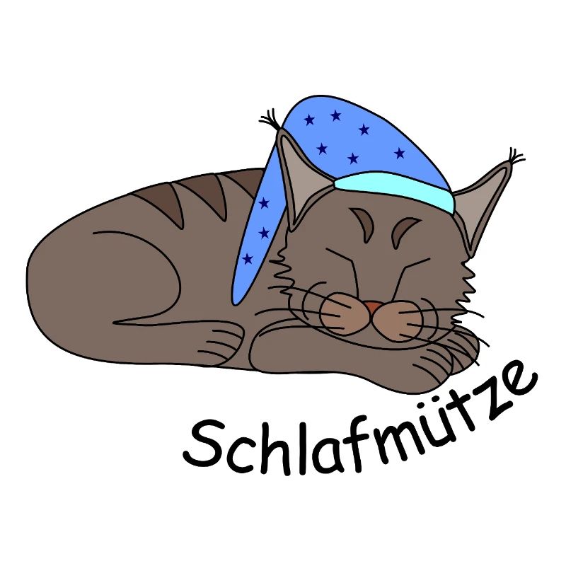 Schlafende Katze - Schlafmütze