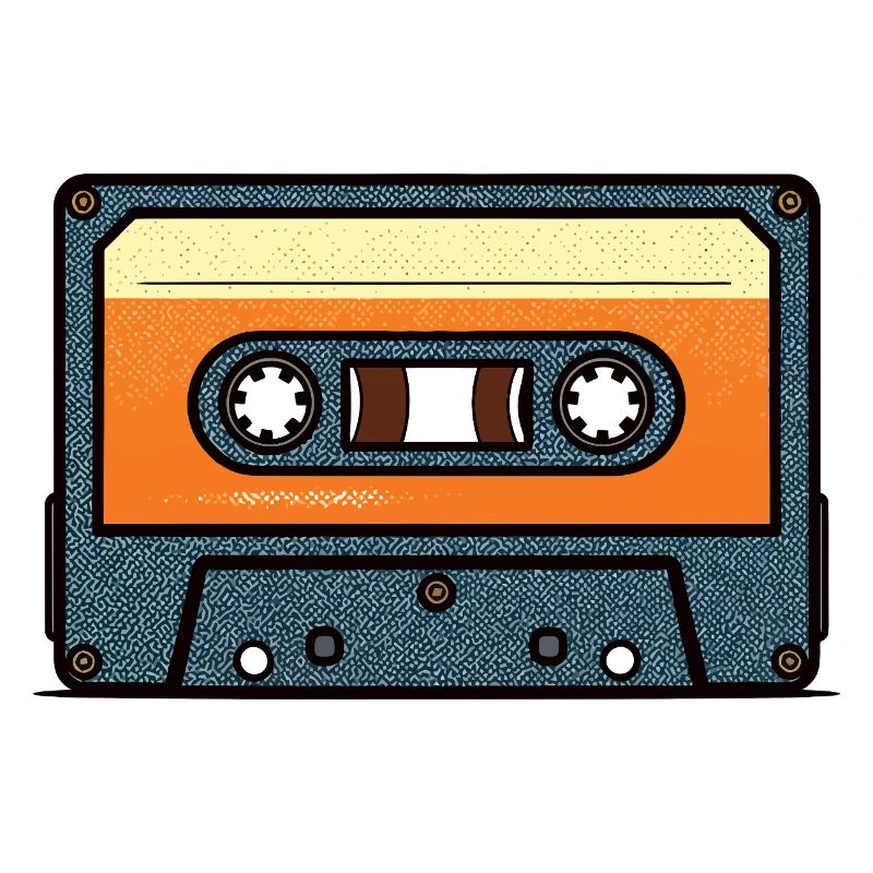 Retro Cassette Tape Design