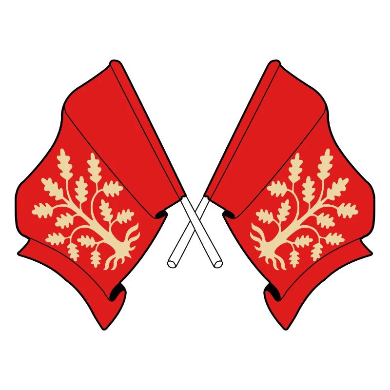 Drapeaux croisés de la conception symbolique d’Agder
