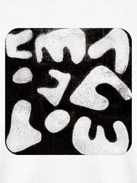 Abstrakt Monoprint Kunst Druck Tribal