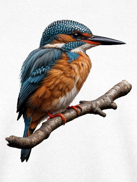 Lebendiger Eisvogel Natur Illustration