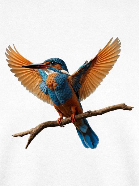 Lebhafter Eisvogel im Flug