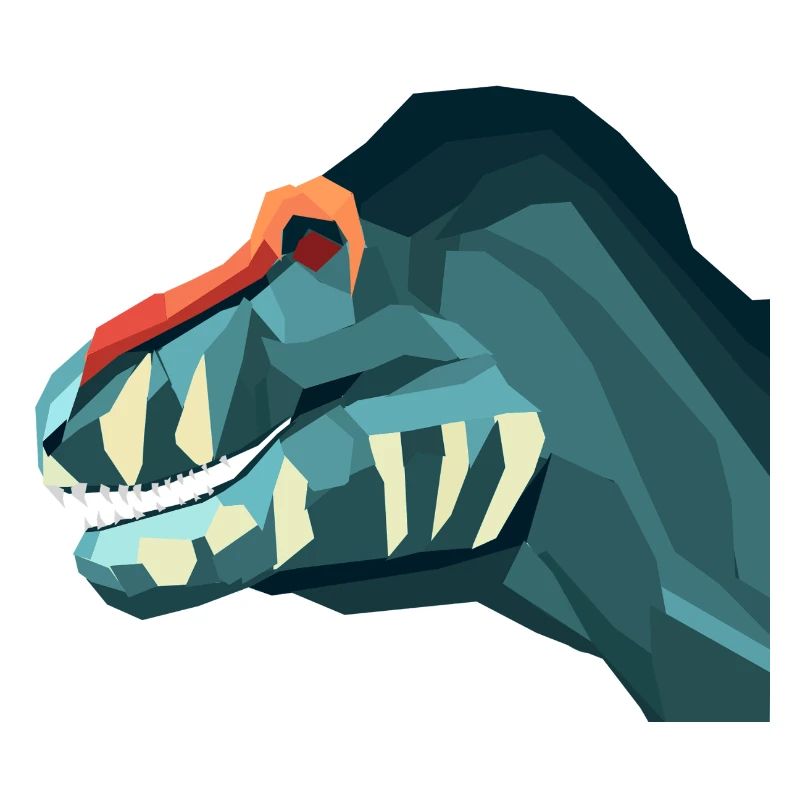 T. rex im geometrischen Stil
