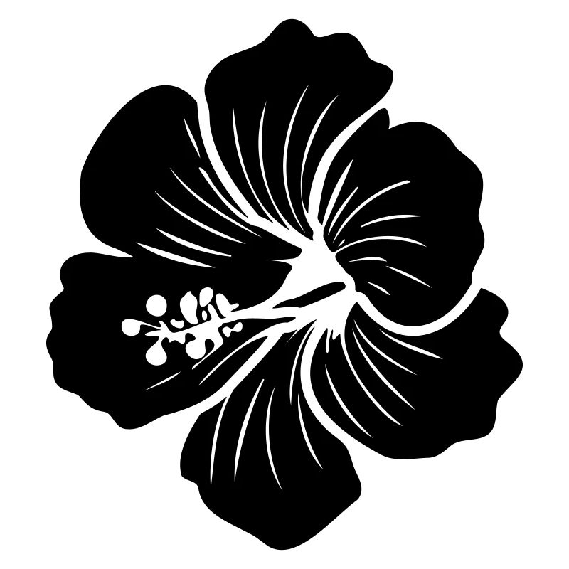 Fleur d’hibiscus – Icône de symbole (SVG) Pavillon