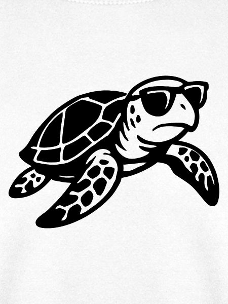 Detaillierte Schildkröte Sonnenbrille Illustration