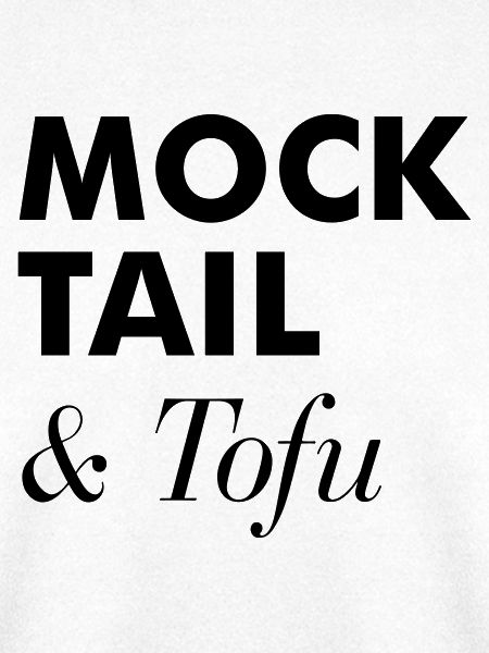 Mocktail tofu Veganer