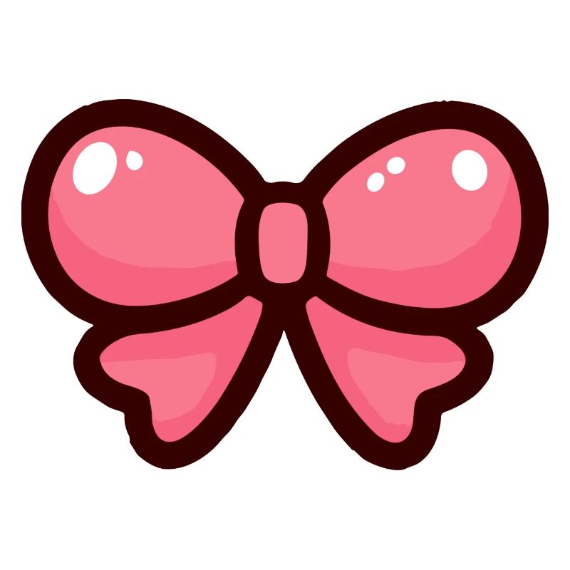Rosa Cartoon Schleife Design