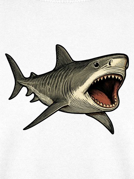 Tigerhai Maul offen Shark Design