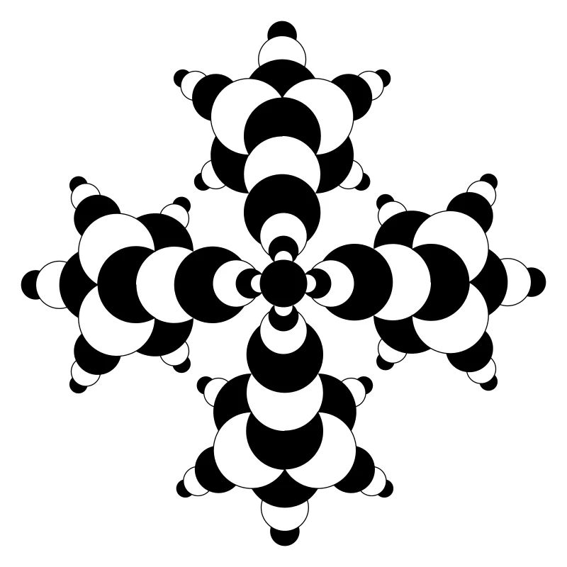 Fractal Molecule Crop Circle