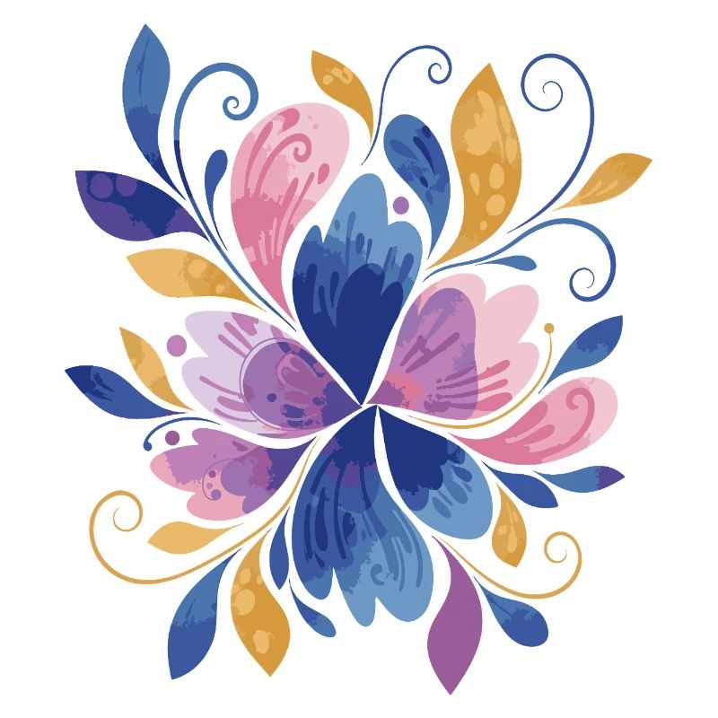Elegantes Schmetterlings-Blumendesign