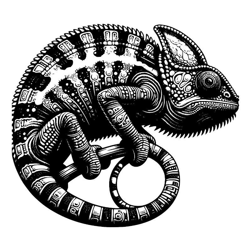 Jungle Reptile Chamäleon Tattoo