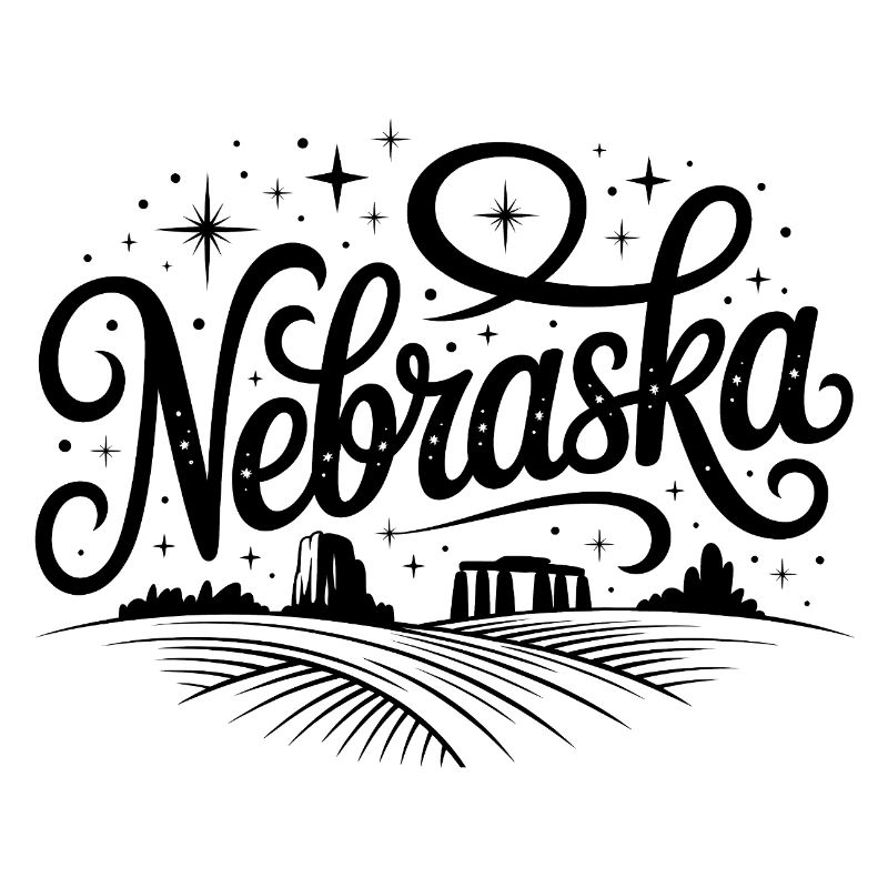 Nebraska - Souvenir USA State Design